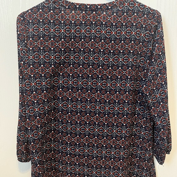 Red and Blue Patterned Top - Picture 3 of 3